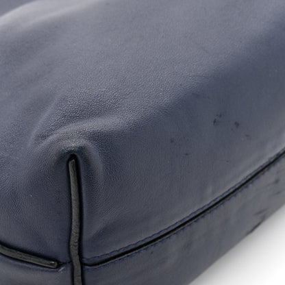 Loewe Calfskin Mini Flamenco Knot Clutch Abyss Blue