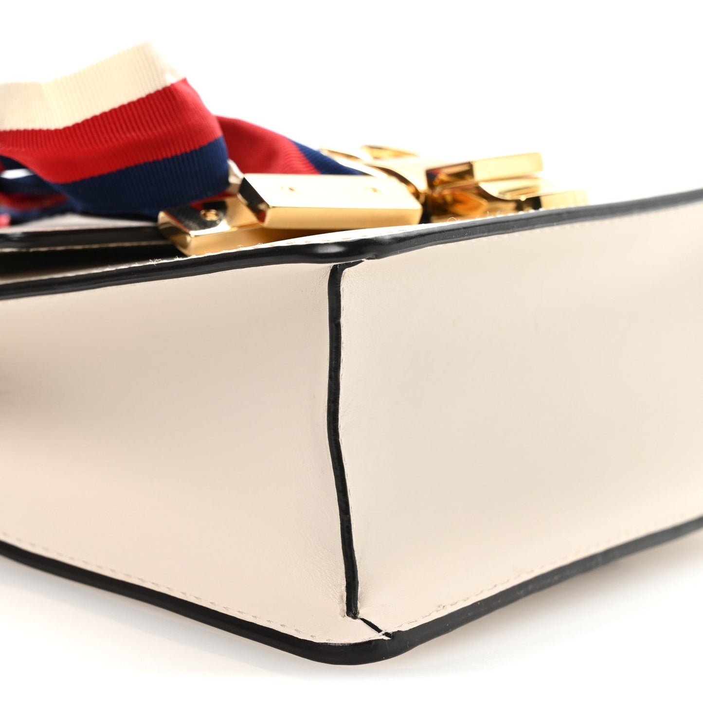 Gucci Calfskin Mini Sylvie Shoulder Bag White