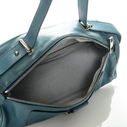 Marc Jacobs Smooth Calfskin Bowler Bag Turqouise