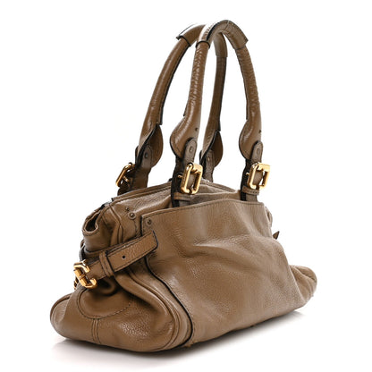 Chloe Calfskin Medium Paddington Capsule Satchel Elephant