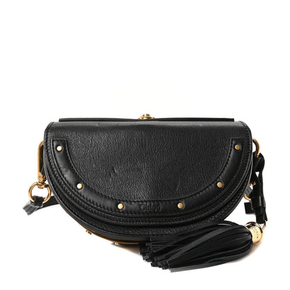 Chloe Calfskin Small Nile Bracelet Minaudiere Bag Black