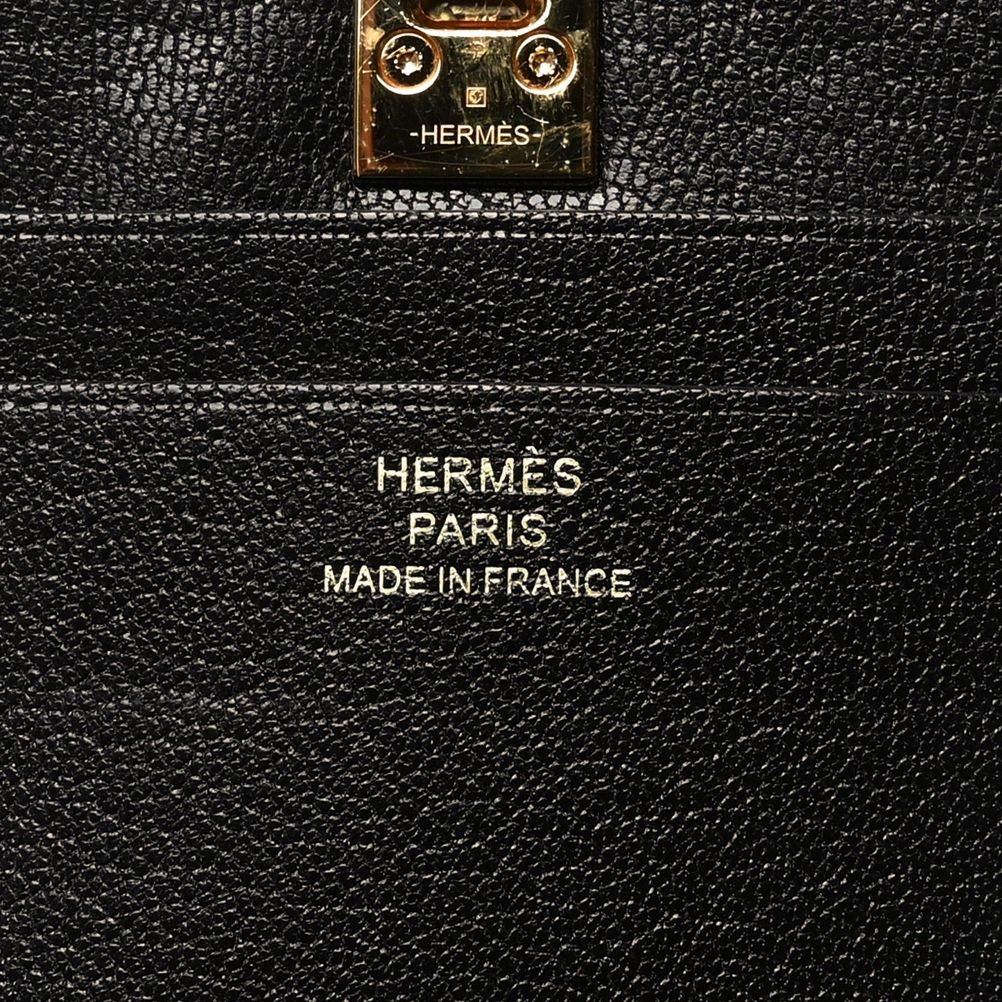 Hermes Chevre Mysore Medor Card Holder Black