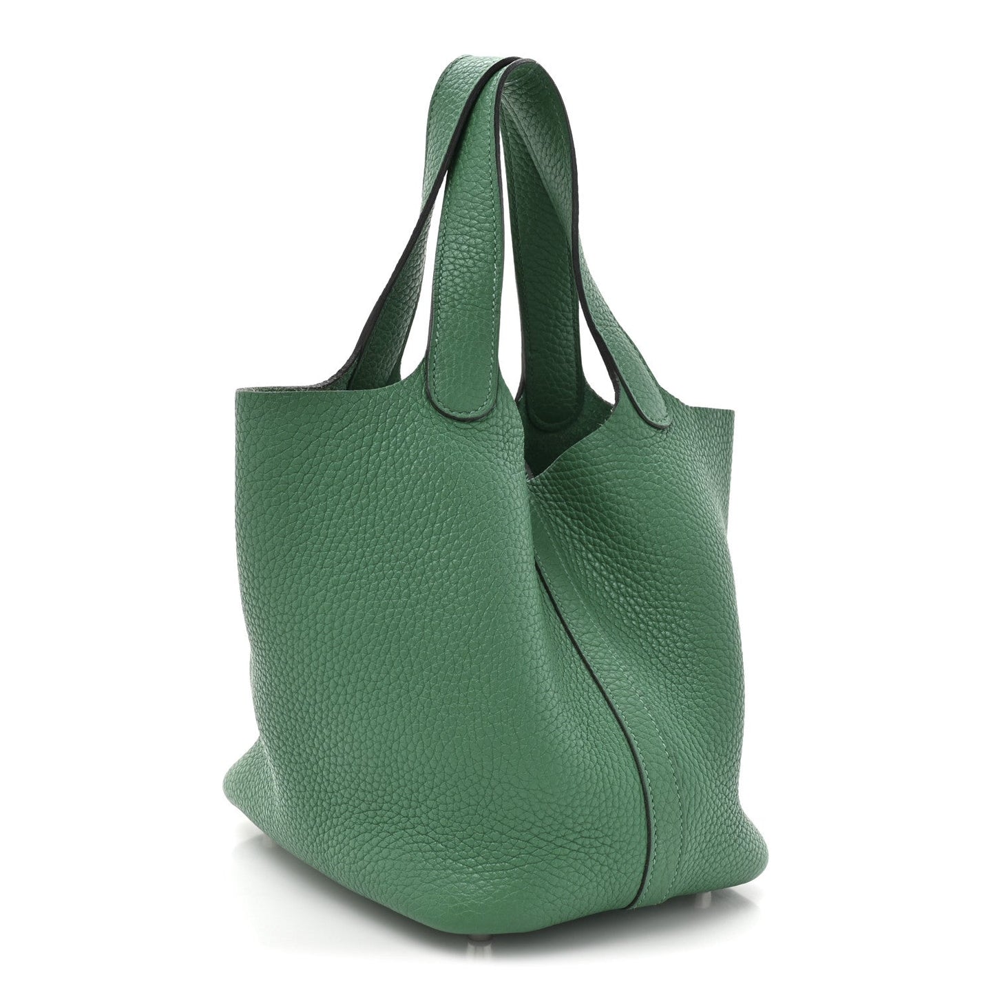 Hermes Taurillon Clemence Picotin Lock 18 PM Vert Vertigo