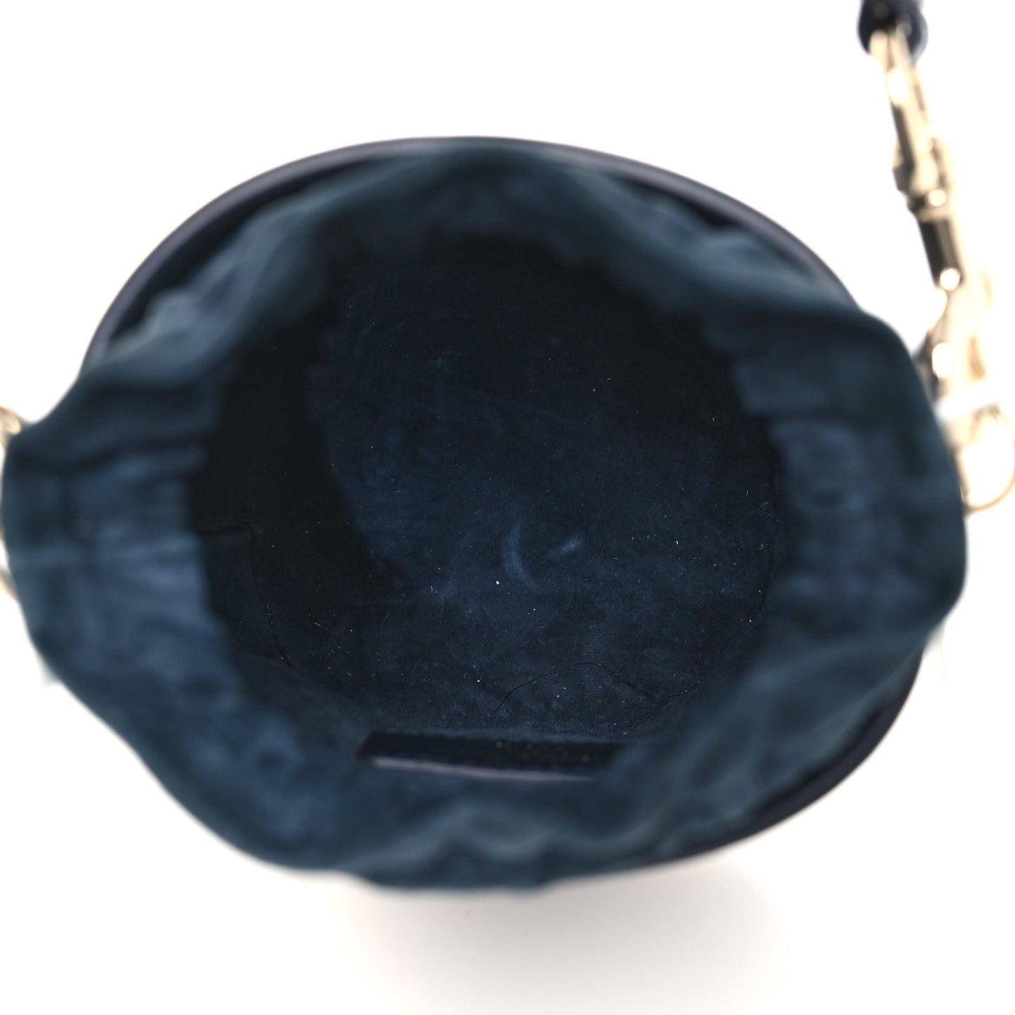 Christian Dior Calfskin Micro Dior Vibe Bucket Blue