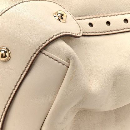 Gucci Calfskin Medium Pelham Shoulder Bag Off White