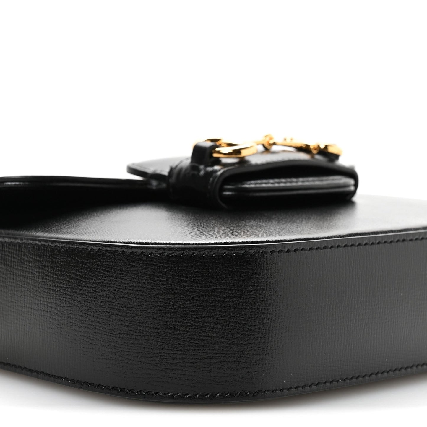 Gucci Azalea Calfskin Web Mini Horsebit 1955 Shoulder Bag Black