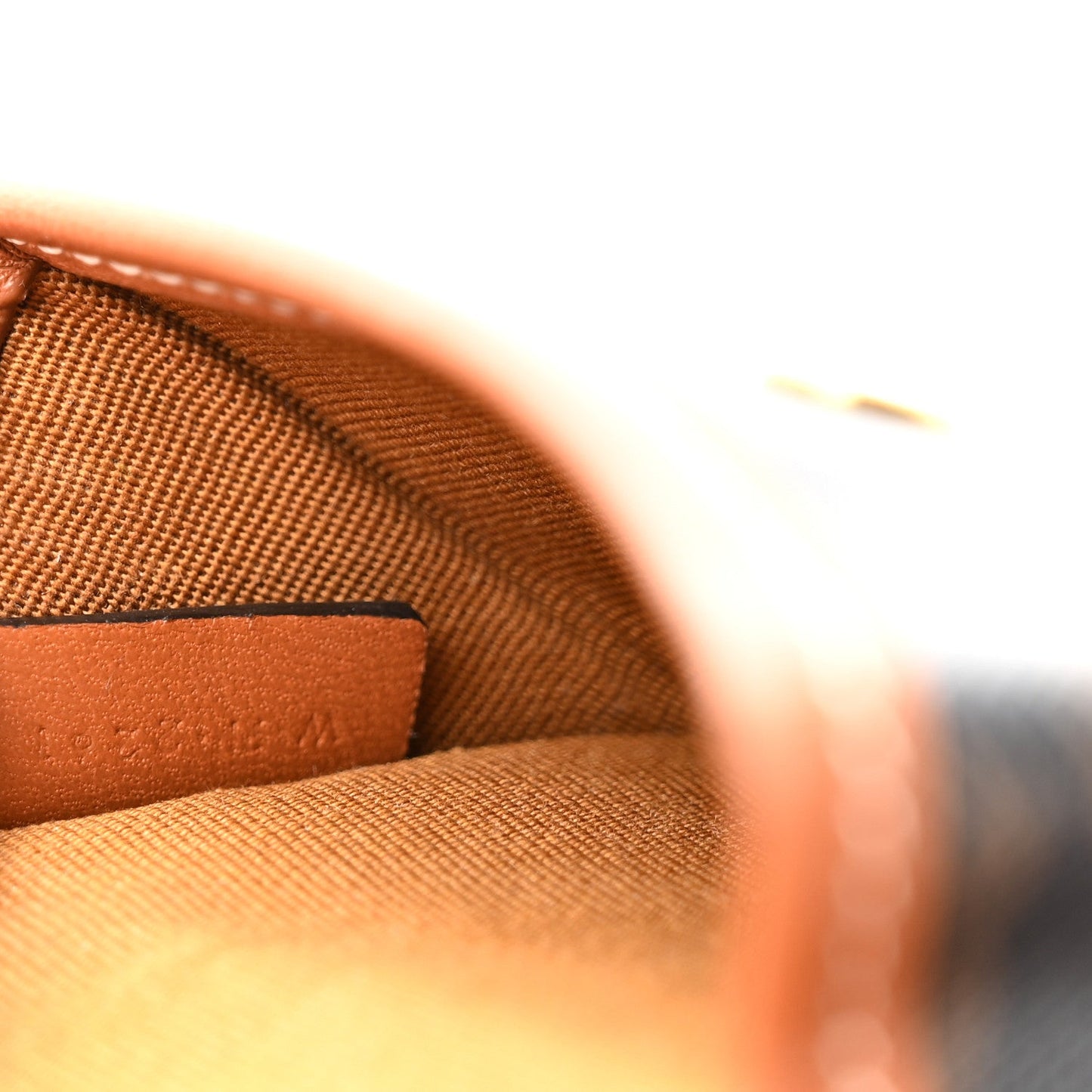 Celine Canvas Calfskin Triomphe Airpod Case Tan
