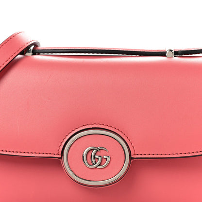 Gucci Senna Calfskin Petite GG Top Handle Shoulder Bag Pink