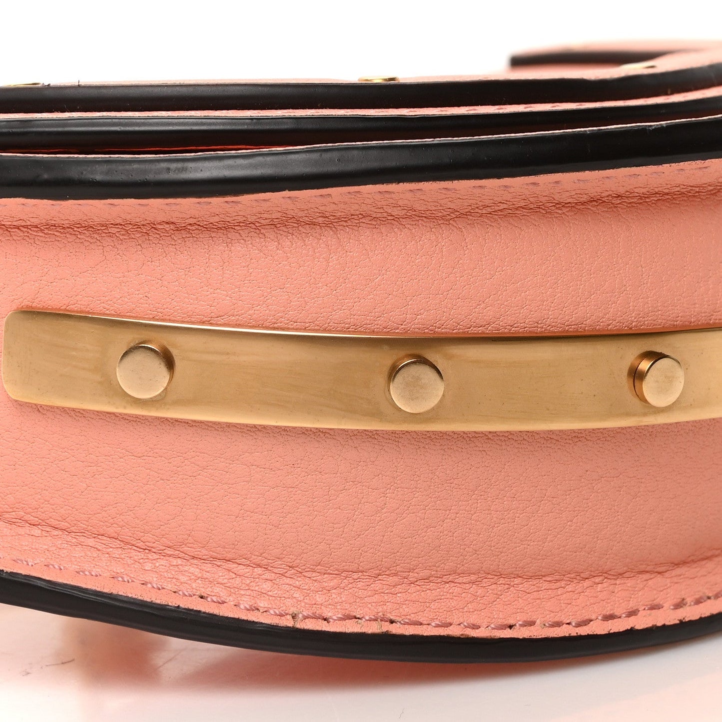 Chloe Calfskin Small Nile Bracelet Minaudiere Bag Ideal Blush