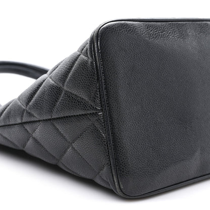 Chanel Caviar Quilted Medallion Tote Black