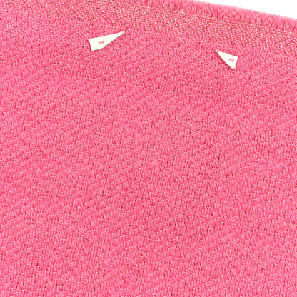 Gucci Wool Silk Lurex GG Monogram Bright G Fringe Scarf Fuxia