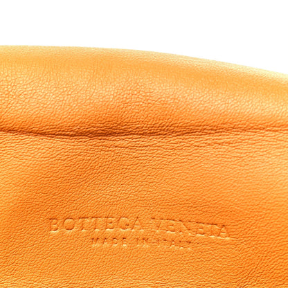 Bottega Veneta Nappa Intrecciato Drawstring Messenger Flap Orange