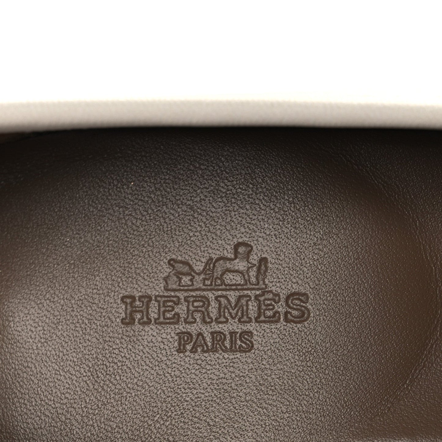 Hermes Calfskin Womens Paris Loafers 37 White
