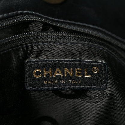 Chanel Calfskin Wild Stitch Tote Black