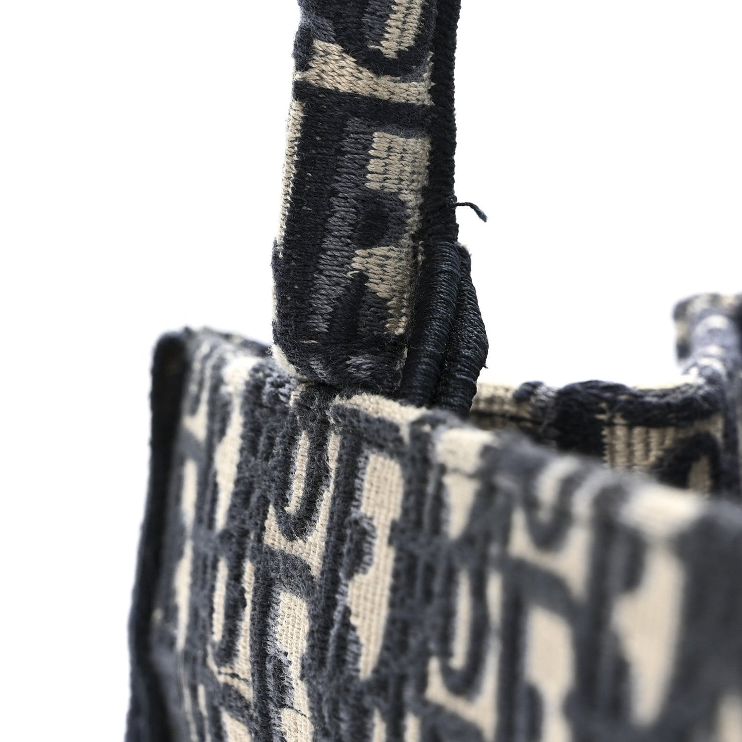Christian Dior Oblique Small Book Tote Blue Multicolor