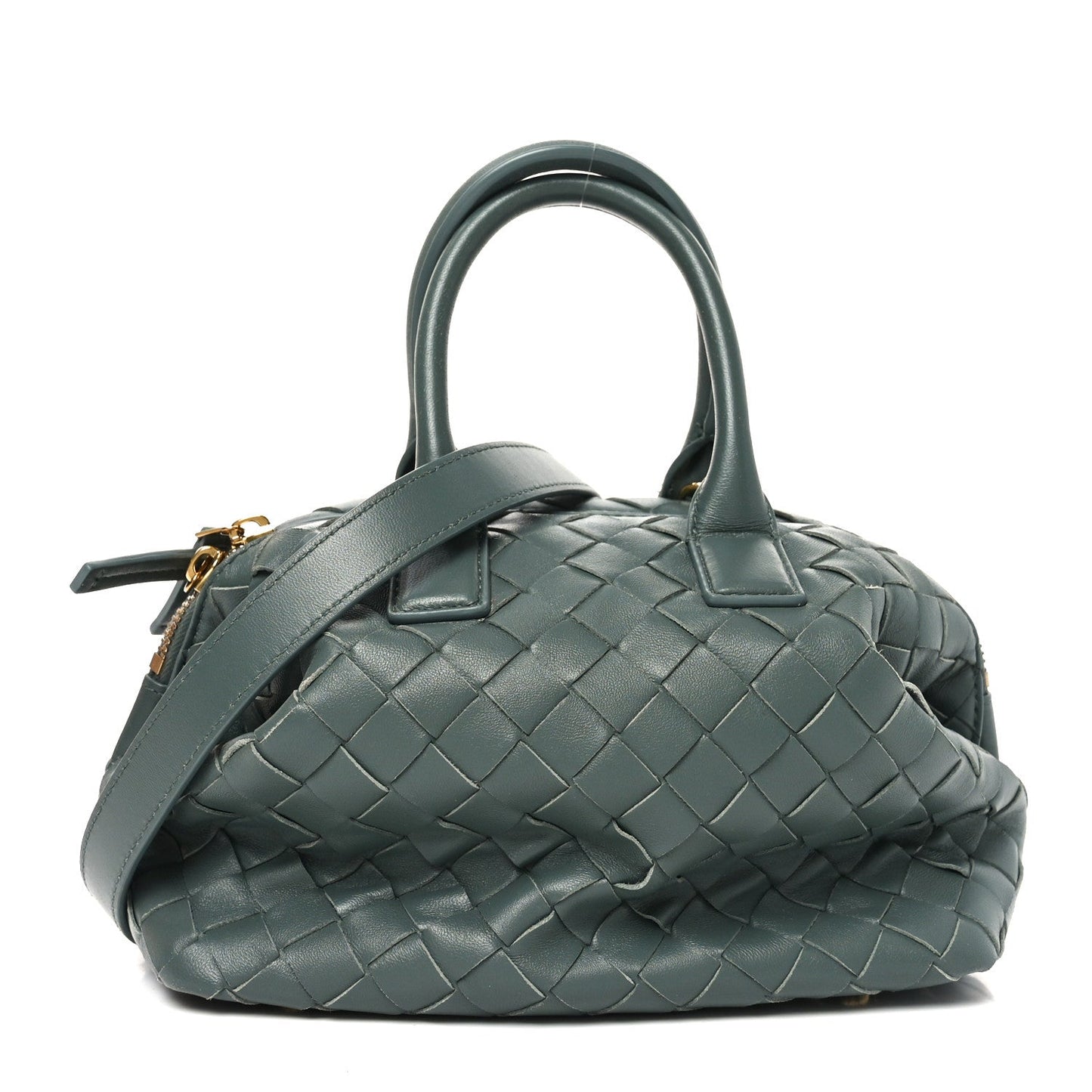 Bottega Veneta Nappa Intrecciato Bauletto Slate