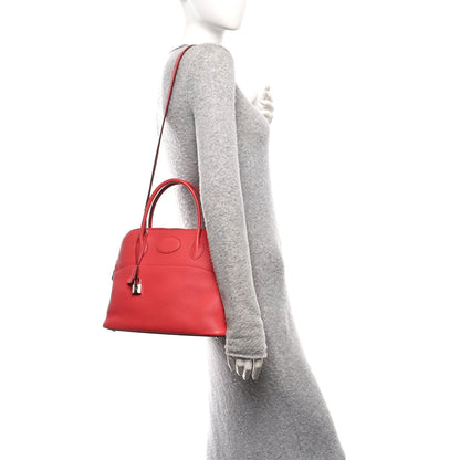 Hermes Taurillon Clemence Bolide 31 Rouge Pivoine