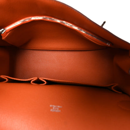 Hermes Taurillon Clemence Jypsiere 28 Orange