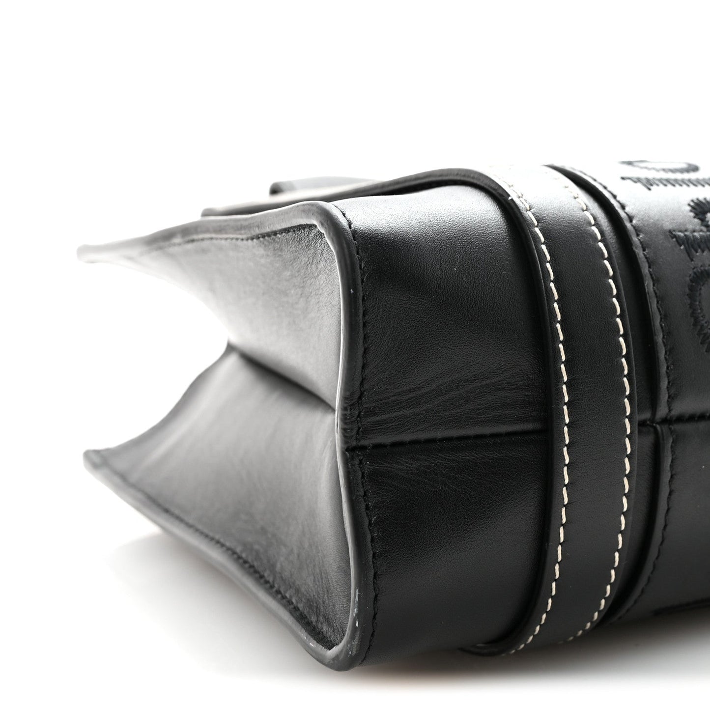 Chloe Calfskin Small Woody Tote Black
