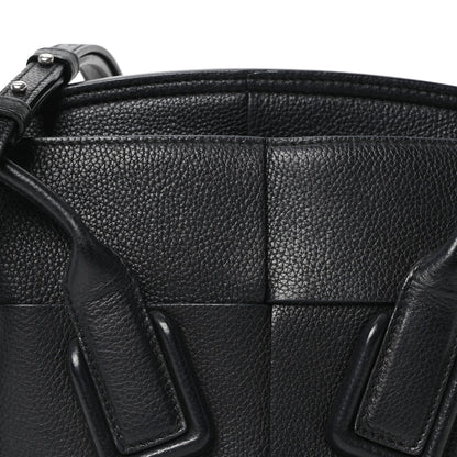 Bottega Veneta Grained Calfskin Mini Maxi Intrecciato Arco 33 Black