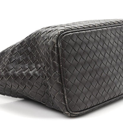 Bottega Veneta Nappa Intrecciato Small Shoulder Bag Ebano