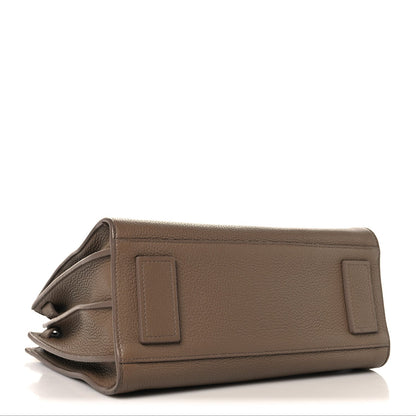 Saint Laurent Grained Calfskin Baby Sac De Jour Souple Taupe
