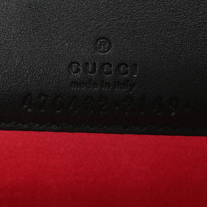 Gucci Velvet Crystal Super Mini Dionysus Shoulder Bag Black