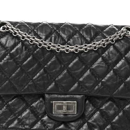 Chanel Aged Calfskin Quilted 2.55 Reissue 225 Flap Black
