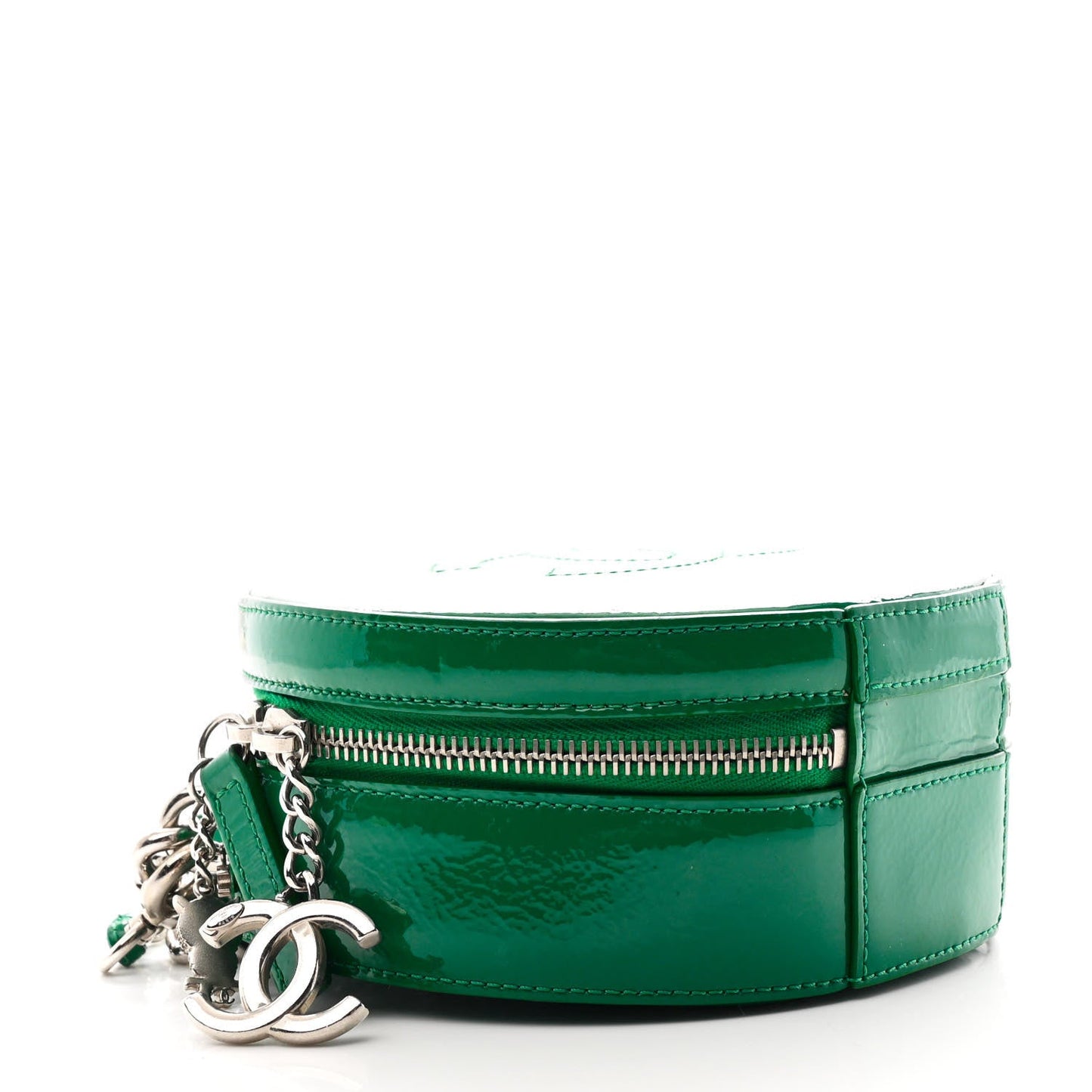 Chanel Glazed Calfskin Round As Earth Evening Bag Green