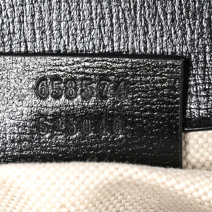 Gucci Azalea Calfskin Web Mini Horsebit 1955 Shoulder Bag Black