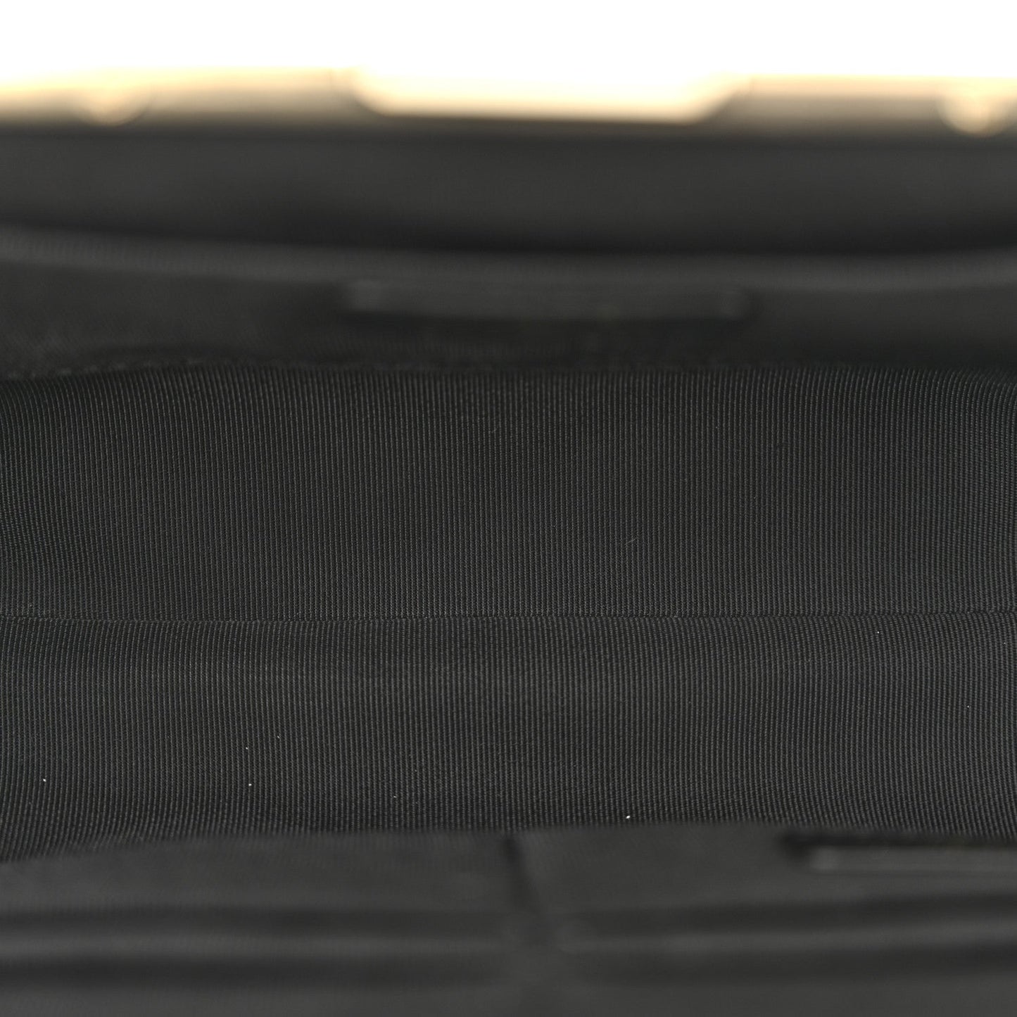 Chanel Tweed Quilted Kiss Lock Clutch Black