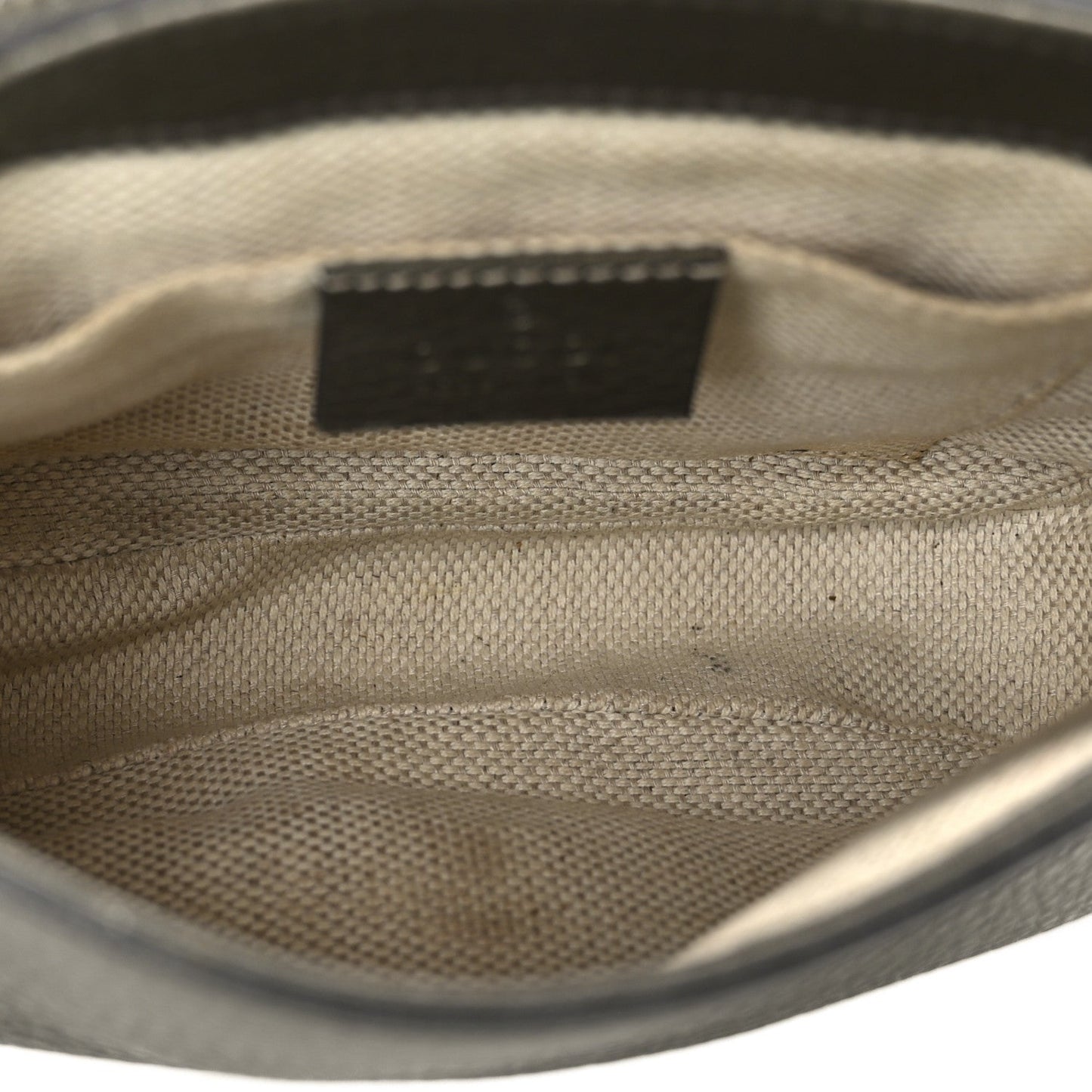 Gucci Metallic Pebbled Calfskin Small Soho Flap Crossbody Sasso