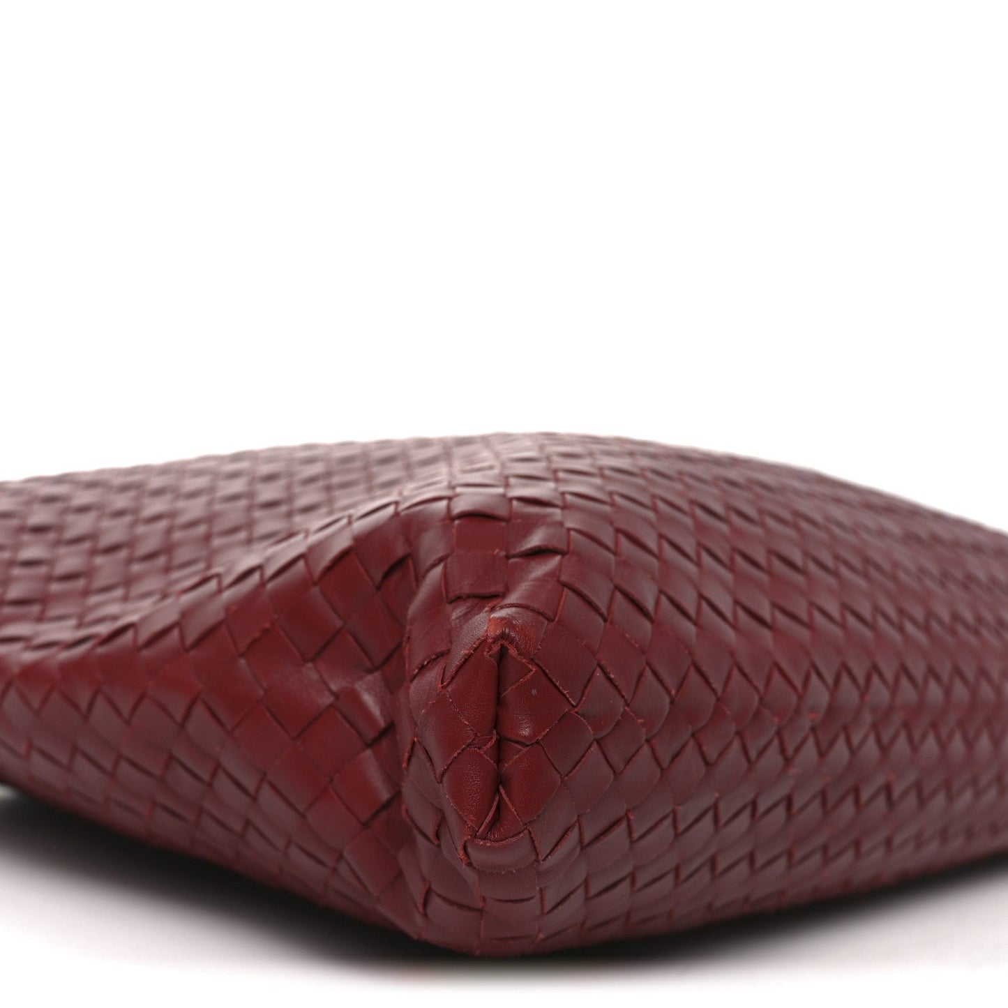 Bottega Veneta Nappa Intrecciato Medium Convertible Tote Burgundy