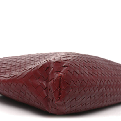 Bottega Veneta Nappa Intrecciato Medium Convertible Tote Burgundy