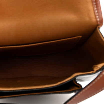 Celine Triomphe Canvas Medium Folco Bag Tan