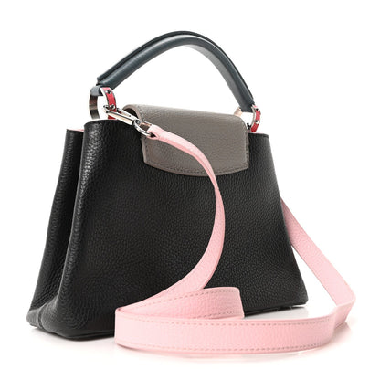 Louis Vuitton Taurillon Capucines BB Black General Blue Pink