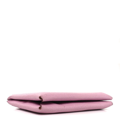 Hermes Chevre Mysore Calvi Card Case Mauve Sylvestre