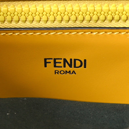 Fendi Cuoio Romano Vitello Cover Sellerissima Monochrome Mini Peekaboo I SEE U Satchel Sunflower