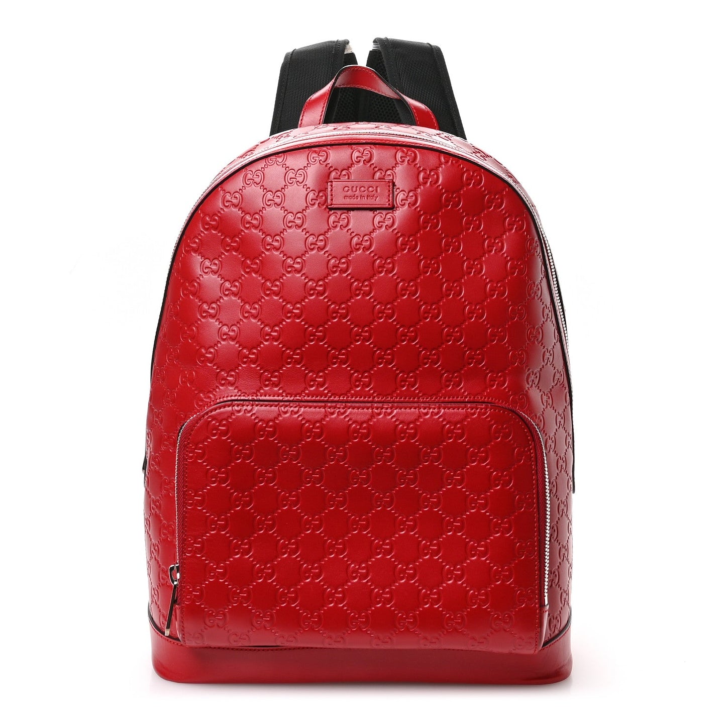 Gucci Guccissima Signature Day Backpack Hibiscus Red