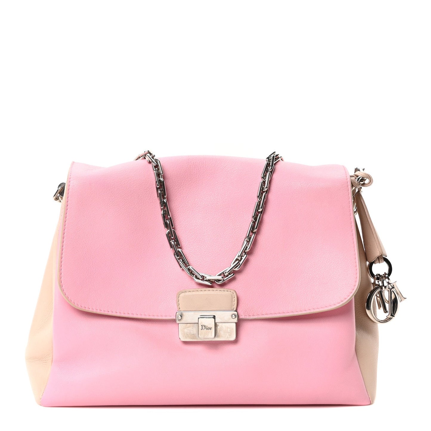 Christian Dior Calfskin Large Diorling Rose Candy