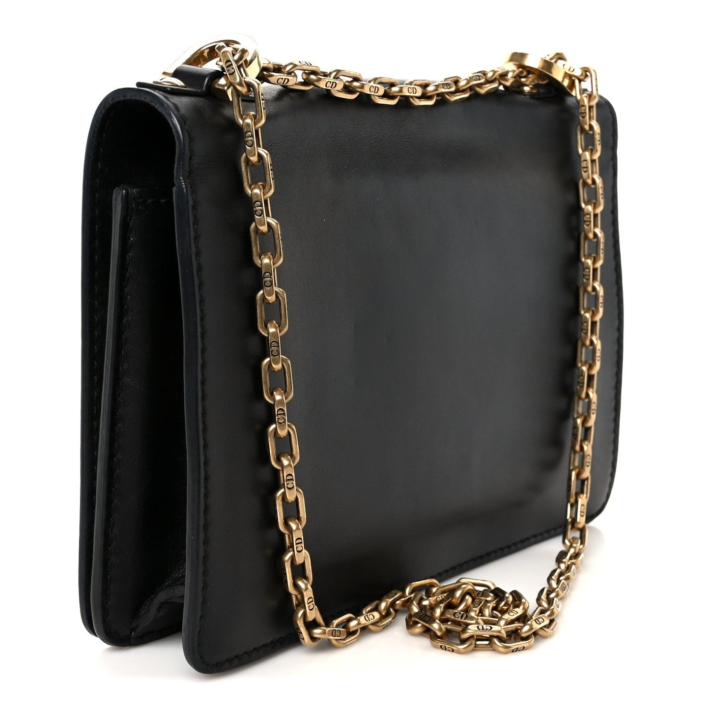 Christian Dior Calfskin J'Adior Chain Flap Bag Black
