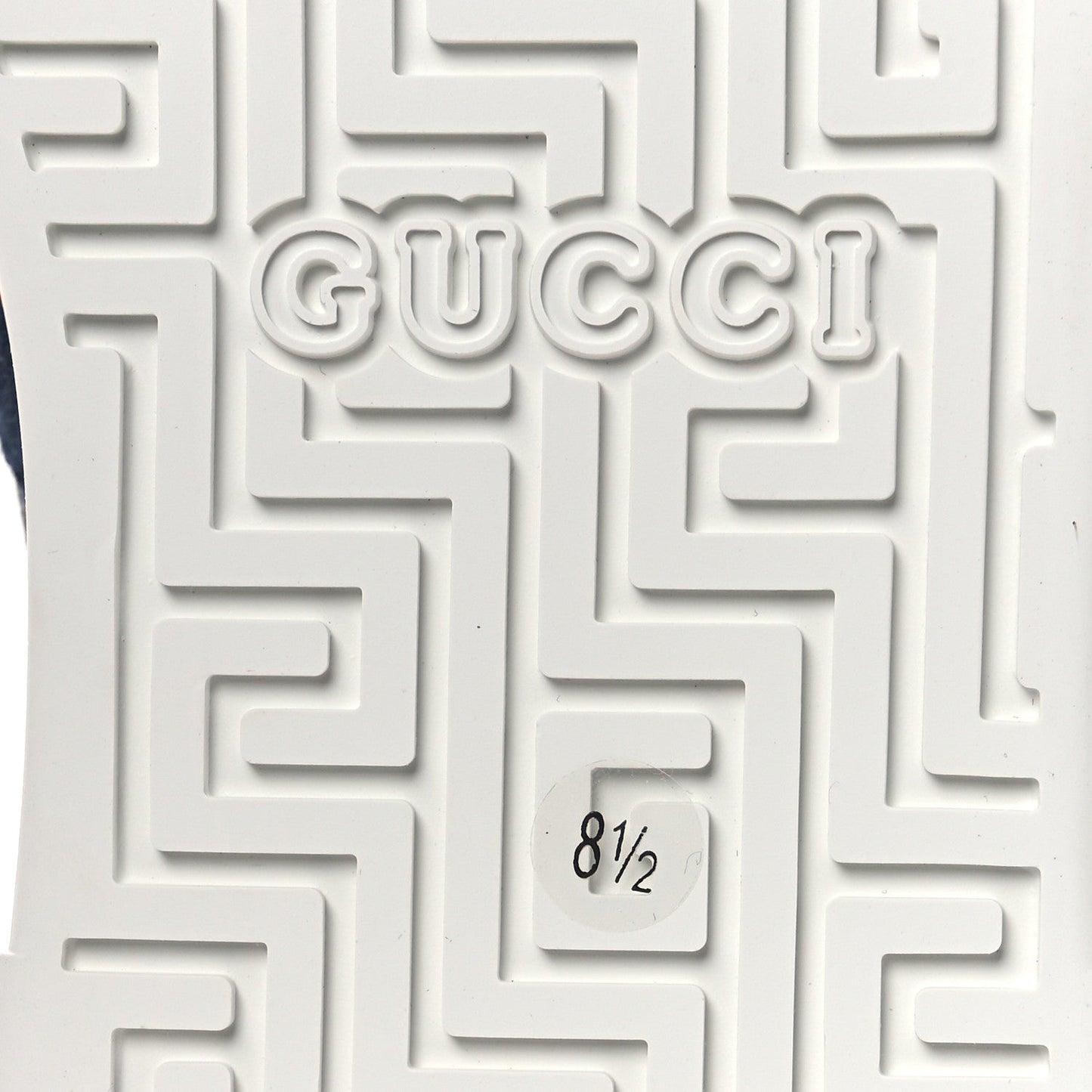 Gucci GG Supreme Monogram Web Mens New Ace Sneakers 8.5 Dark Blue