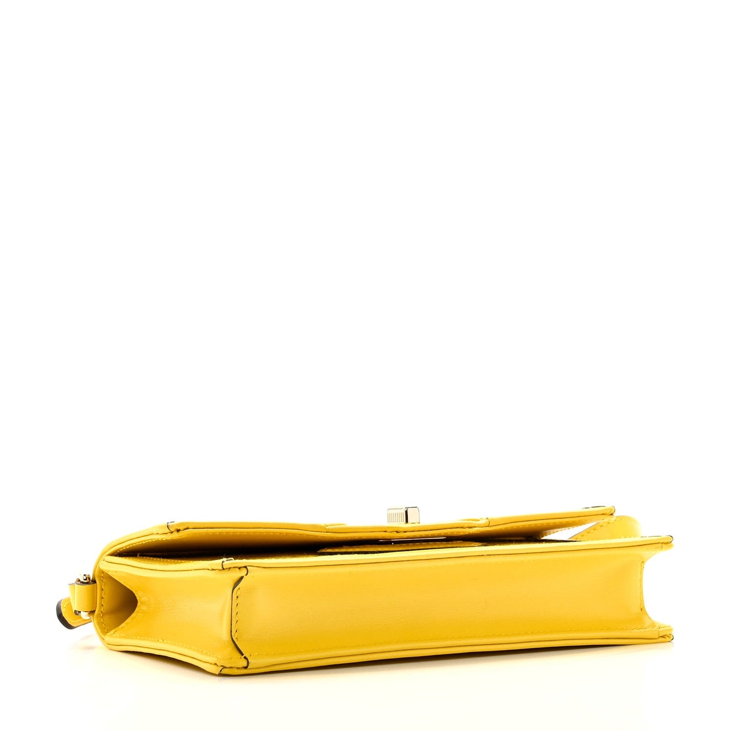 Gucci GG Monogram Textured Dollar Calfskin Mini Luce Shoulder Bag Yellow