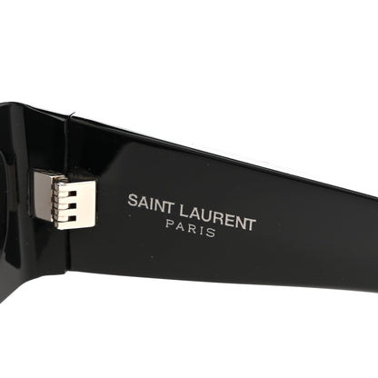 Saint Laurent Acetate Rectangle SL M140/F Sunglasses Black