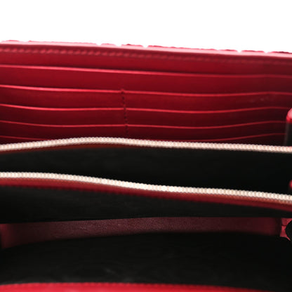 Gucci Velvet GG Monogram Mini Dionysus Chain Wallet Red Cipria