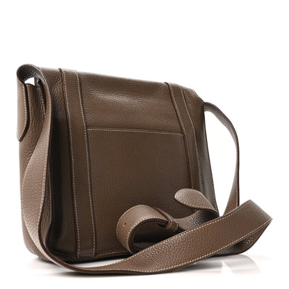 Hermes Taurillon Clemence Steve Messenger 28 Etoupe