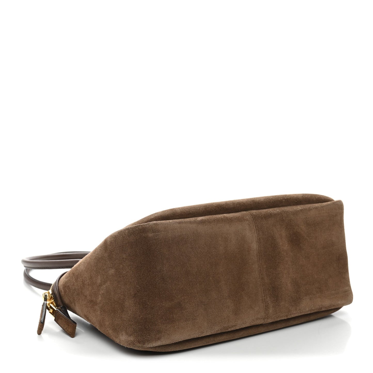 Prada Camoscio Medium Darling Shoulder Bag Cocoa Brown