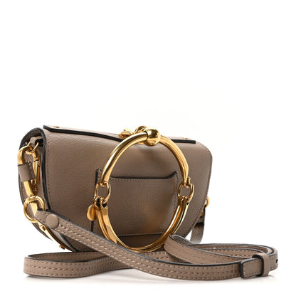 Chloe Calfskin Small Nile Bracelet Minaudiere Bag Motty Grey
