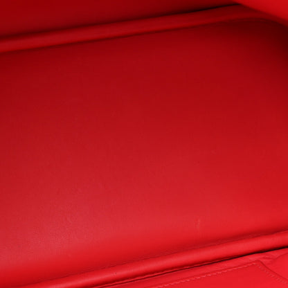 Hermes Taurillon Clemence Bolide 31 Rouge Pivoine