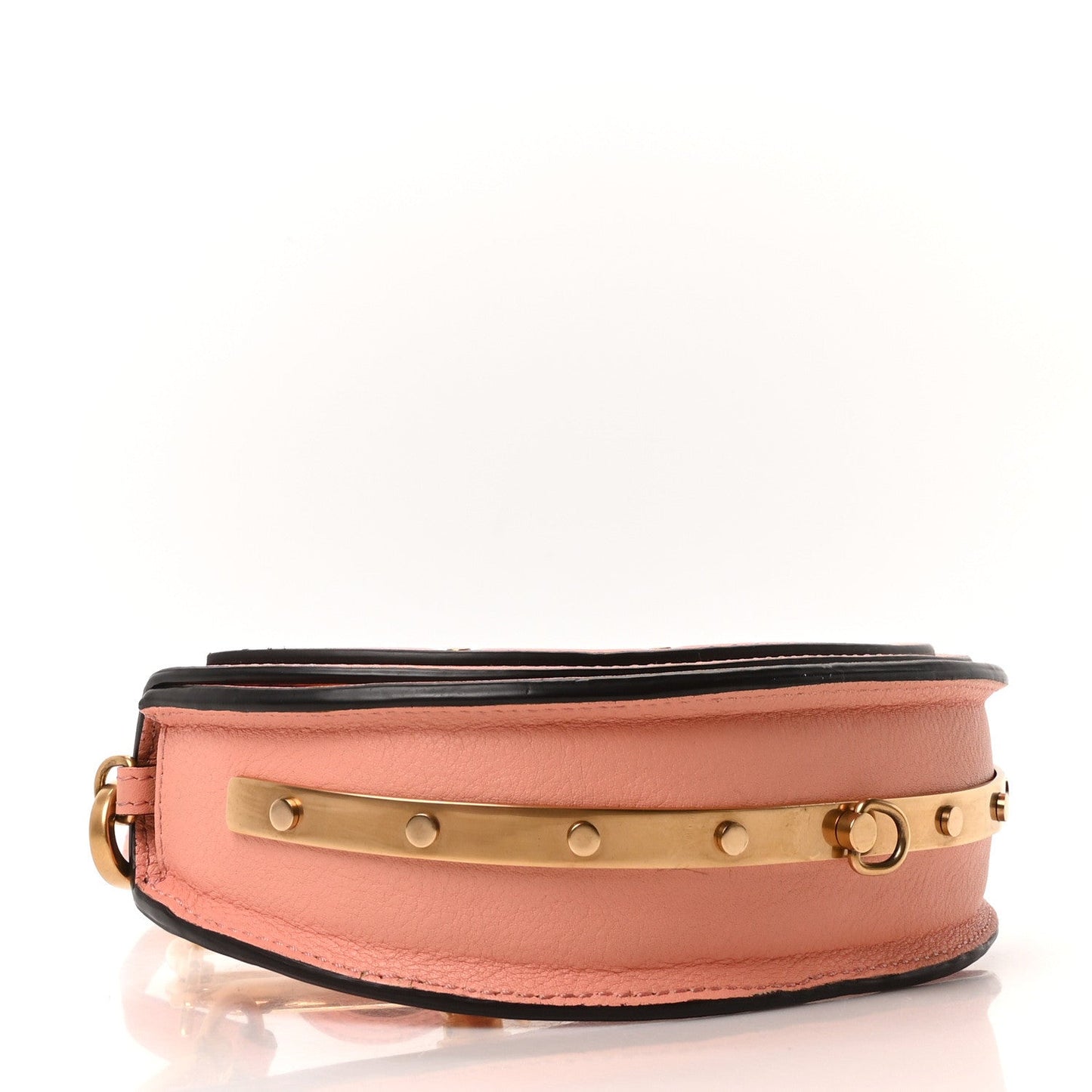 Chloe Calfskin Small Nile Bracelet Minaudiere Bag Ideal Blush